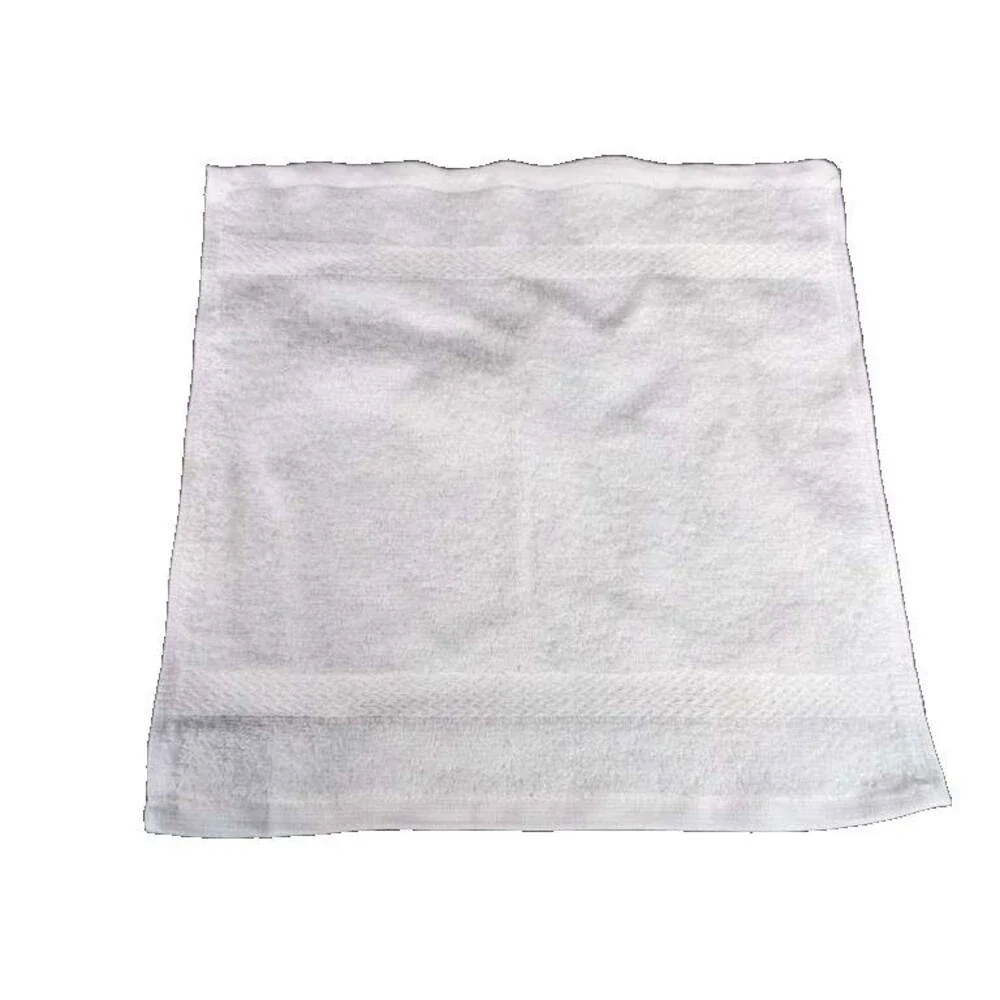 12 Pack, Kitchen Dishcloths 12x12 Striped Dish Towels, White 100% Cotton